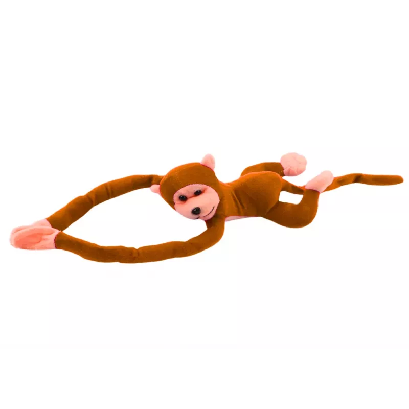 LEAN TOYS Plush Monkey Mascot with Sound, Light Brown 80 cm