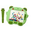 LEAN TOYS Magnetic Educational Board Frog Stylus Pad Green Beads Puzzle