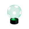 LEAN TOYS Wireless 3D LED Moon Lamp with Remote Control and Touch, 16 Colors, Dimmable, Rechargeable, PLA, 150 mm