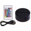 LEAN TOYS Wireless 3D LED Moon Lamp with Remote Control and Touch, 16 Colors, Dimmable, Rechargeable, PLA, 150 mm
