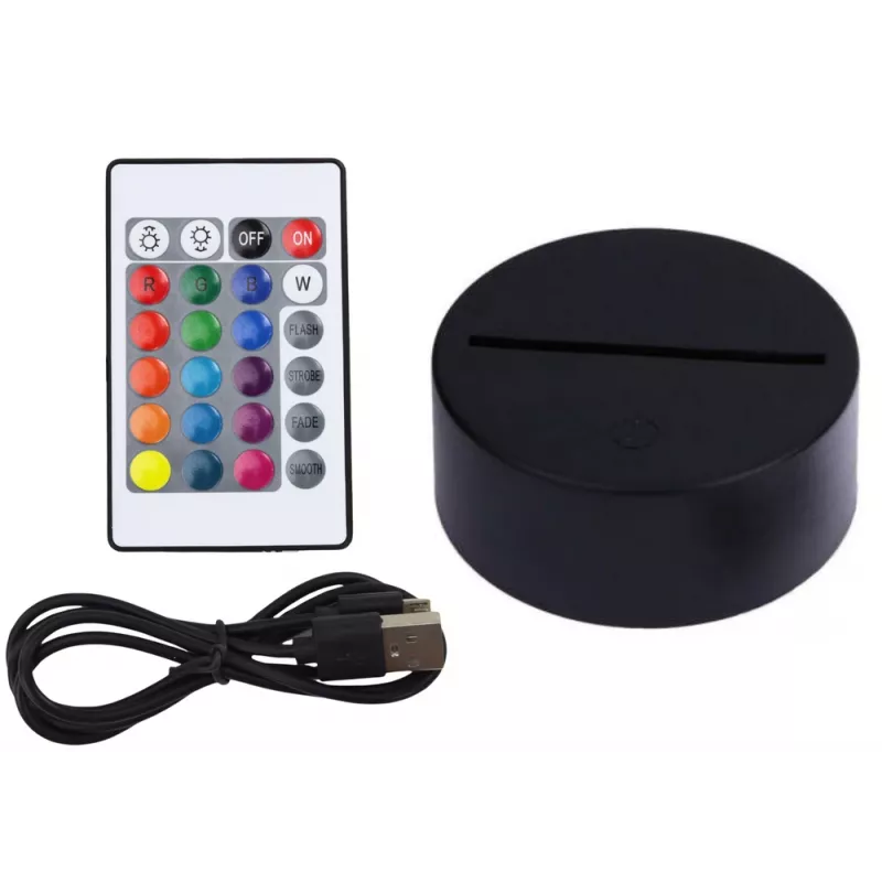 LEAN TOYS Wireless 3D LED Moon Lamp with Remote Control and Touch, 16 Colors, Dimmable, Rechargeable, PLA, 150 mm