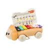 LEAN TOYS Lion Cymbals On Wheels Pull-Along Musical Toy for Toddlers, Colorful Educational Instrument