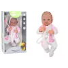 LEAN TOYS Baby Doll with Pacifier, Unicorn Bodysuit, Pink Blanket and Accessories, 35 cm