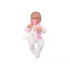 LEAN TOYS Baby Doll with Pacifier, Unicorn Bodysuit, Pink Blanket and Accessories, 35 cm