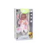 LEAN TOYS Baby Doll with Pacifier, Unicorn Bodysuit, Pink Blanket and Accessories, 35 cm