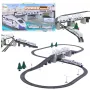 LEAN TOYS Electric Train Set with Drawbridge and 366 cm Track