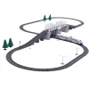LEAN TOYS Electric Train Set with Drawbridge and 366 cm Track