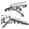 LEAN TOYS Electric Train Set with Drawbridge and 366 cm Track
