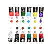 LEAN Acrylic Paint Set in Tubes, 12 Colours, 12 ml Each, Student Grade