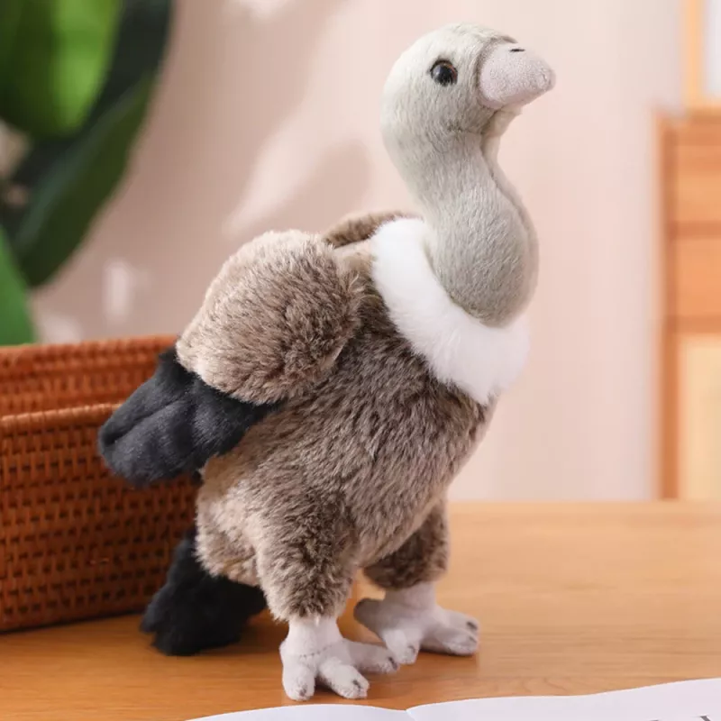 LEAN TOYS Plush Vulture Bird Plush Toy Mascot Cuddly Toy 25cm