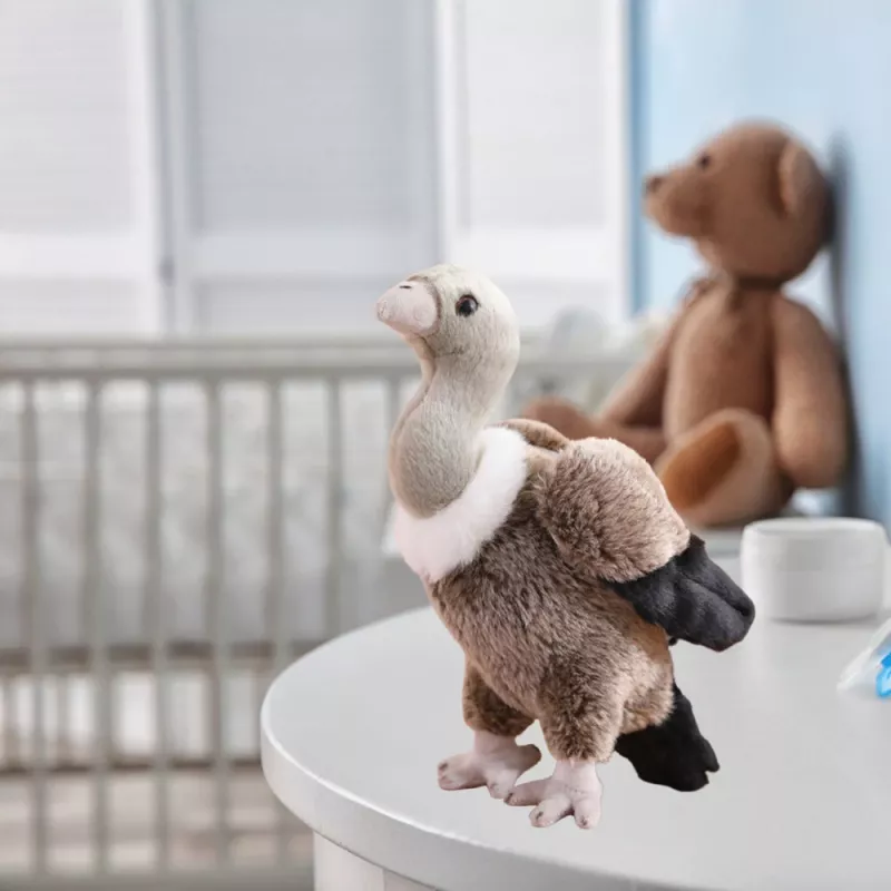 LEAN TOYS Plush Vulture Bird Plush Toy Mascot Cuddly Toy 25cm