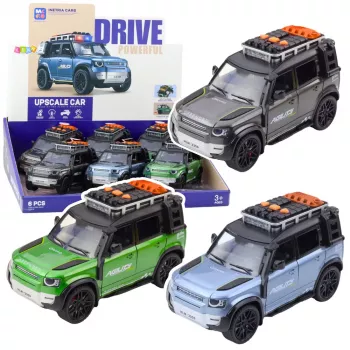 LEAN TOYS Rapid Off-Road Vehicle 1:16 Scale with Opening Doors, Lights and Sounds, Friction Powered, Assorted Colours