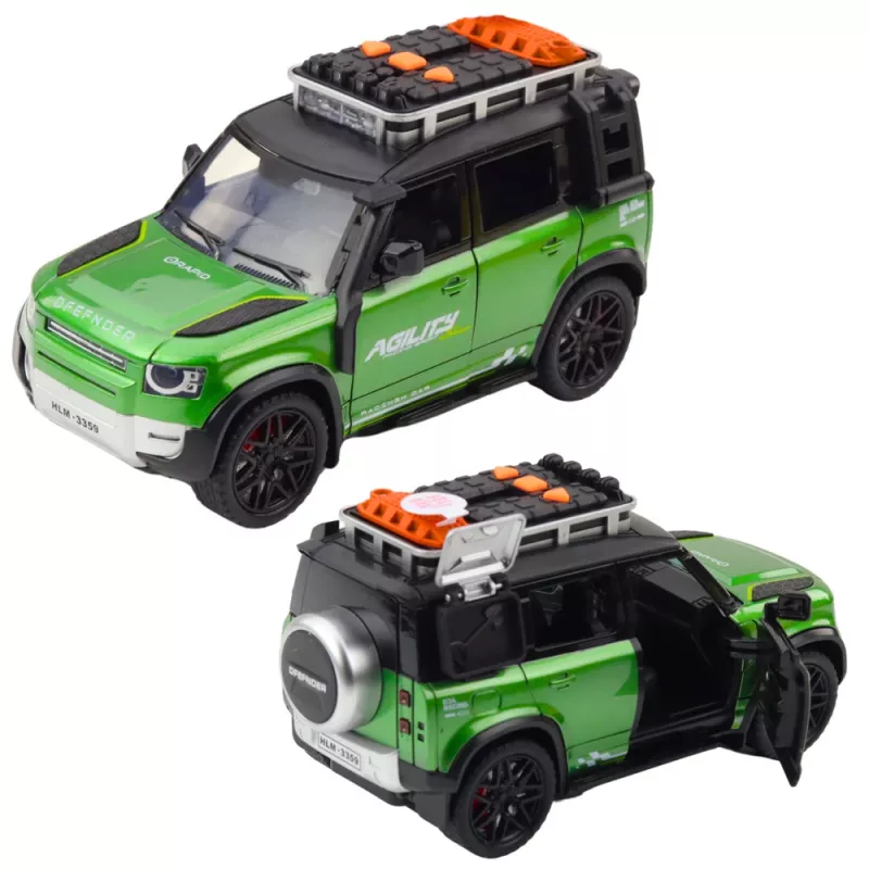 LEAN TOYS Rapid Off-Road Vehicle 1:16 Scale with Opening Doors, Lights and Sounds, Friction Powered, Assorted Colours