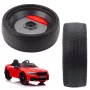 LEAN TOYS Front Wheel for BMW M5 DRIFT 12V Battery-Powered Ride-On Car - Black