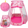 LEAN TOYS Children's Play Tent, Dry Pool, Ball Pit, Garden Room, Stars, Pink