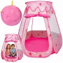 LEAN TOYS Children's Play Tent, Dry Pool, Ball Pit, Garden Room, Stars, Pink