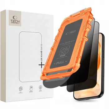 TECH-PROTECT Quick Set Spy+ Privacy Tempered Glass Screen Protector 2-Pack for iPhone 18 Pro Max