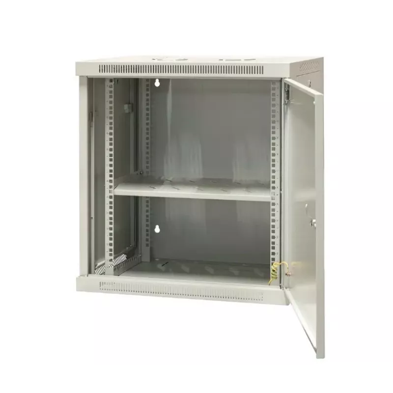 EMITER EM/AP6412-B 12U Wall-Mount Network Cabinet 19 inch 600x450x635mm Black Steel