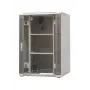 EmiterNet Top 24U Free-standing Rack Cabinet, 800x800x1180 mm, Glass Front Door, Black EM/SH05D-8824