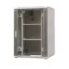EmiterNet Top 24U Free-standing Rack Cabinet, 800x800x1180 mm, Glass Front Door, Black EM/SH05D-8824