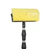 Bradas ESQ2356 Scrub Brush Head with Hard PP Bristles for Heavy-Duty Cleaning, Green/Black, Screw-On Handle