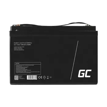 Green Cell AGM VRLA 12V 110Ah Maintenance-Free Deep Cycle Battery – Spill-Proof, 10-Year Float Life, T11 Terminals