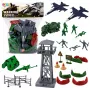 LEAN TOYS Military Set Soldiers Figures Military Vehicles Tower Accessories 72 pcs.