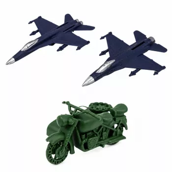LEAN TOYS Military Set Soldiers Figures Military Vehicles Tower Accessories 72 pcs.