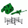 LEAN TOYS Military Set Soldiers Figures Military Vehicles Tower Accessories 72 pcs.