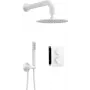 DEANTE Concealed Thermostatic Shower Set with BOX System and Rain Shower Head, Matte Black