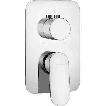 DEANTE Omnires Y Concealed Mixer External Element for BOX, Gold PVD, 2-Way Diverter