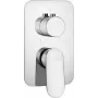 DEANTE Omnires Y Concealed Mixer External Element for BOX, Gold PVD, 2-Way Diverter