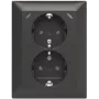 ABB Safety+ USB Double Socket Outlet with 2x USB-C, 15W, Flush-Mounted, Polar White 2TKA00006192
