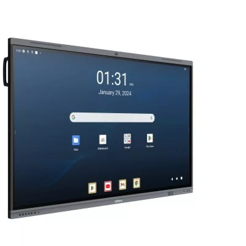 Dahua DHI-LPH65-MC480-U 65 inch 4K Interactive Touch Display with Android 13, EDLA Certified, 40-Point IR Touch, 48MP Camera, 8-Array Mic, Wi-Fi 6, 8GB RAM, 128GB Storage