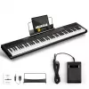 Artesia Performer 88-Key Semi-Weighted Digital Piano with Speakers, Sustain Pedal, and USB MIDI - Black
