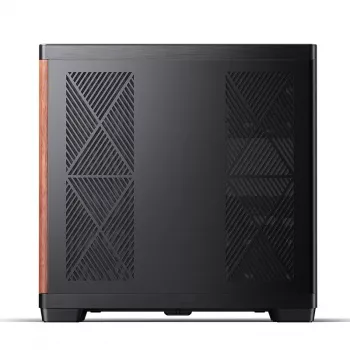 Jonsbo TK-4 Wood PC Case, Midi Tower, ATX, Tempered Glass - Black