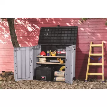 KETER GARDEN AND BALCONY BOX MIDI GREY-BLACK 132x71.5x113.5cm