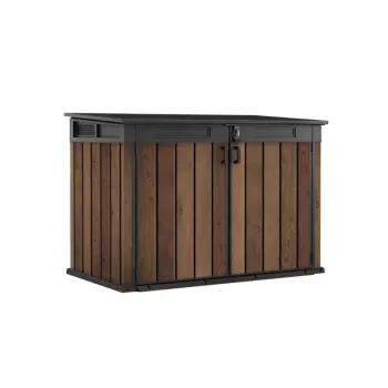 KETER Garden shed Deco Horizontal Shed walnut tone
