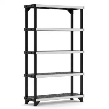 KETER 5-tier shelf Fused 122.1x45.7x197.2cm black