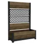 KETER Deco Tulip 110L 2-Rhombus Walnut Mesh Flower Pot