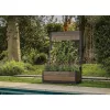 KETER Deco Tulip 110L 2-Rhombus Walnut Mesh Flower Pot