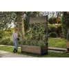 KETER Deco Tulip 110L 2-Rhombus Walnut Mesh Flower Pot