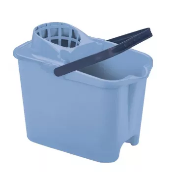 MERY Rectangular bucket 12L with push button blue