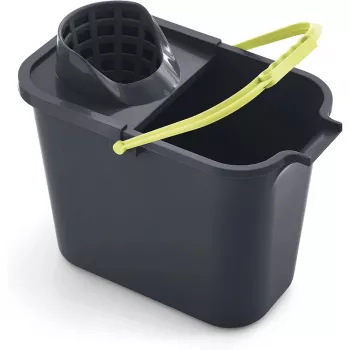 MERY Rectangular bucket 12L with push button grey