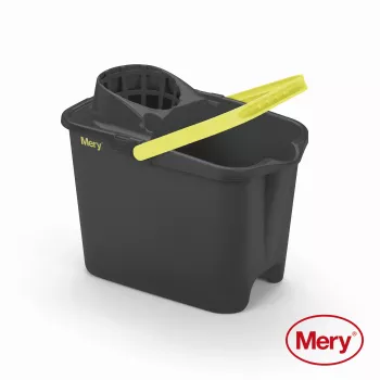 MERY Bucket 14L with push button grey