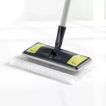 MERY Floor brush for dust collection Dust Mop 25.8x10.5cm with 10 cloths 29.5x21.5cm