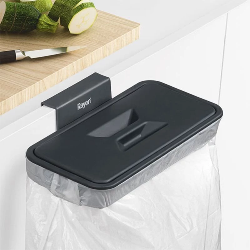 RAYEN Waste bag holder for cupboard door 24.5 x 13.5 x 5.5 cm