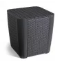 KETER Garden table/storage box Luzon Flat Wicker, grey
