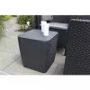 KETER Garden table/storage box Luzon Flat Wicker, grey