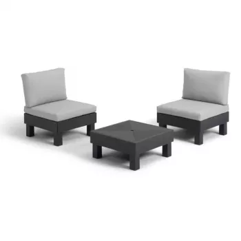 KETER Garden furniture set Elements Balcony Set gray/light gray